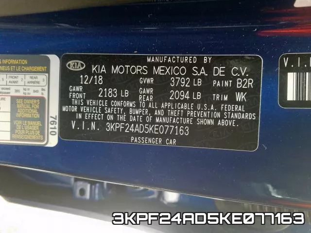3KPF24AD5KE077163 фото 2