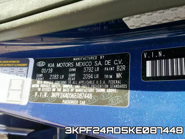 3KPF24AD5KE087448 фото 2