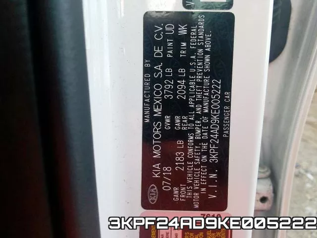 3KPF24AD9KE005222 фото 2