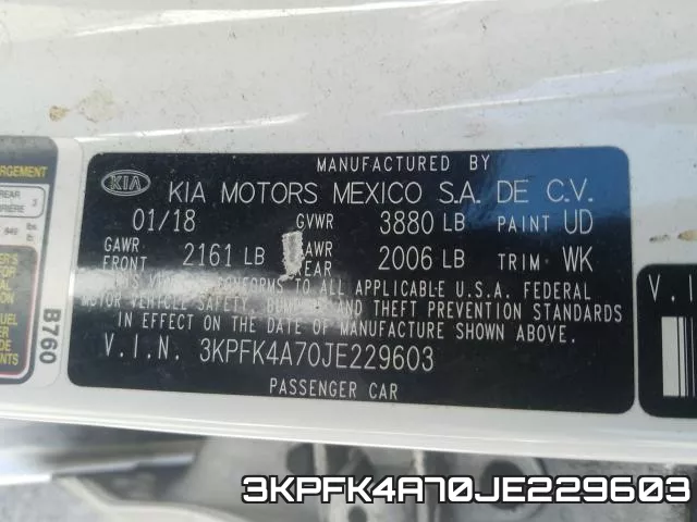 3KPFK4A70JE229603 фото 2