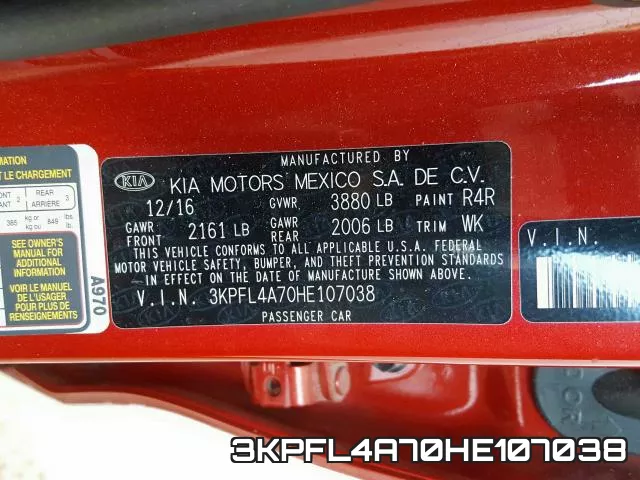 3KPFL4A70HE107038 фото 2