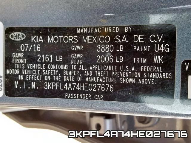 3KPFL4A74HE027676 фото 2