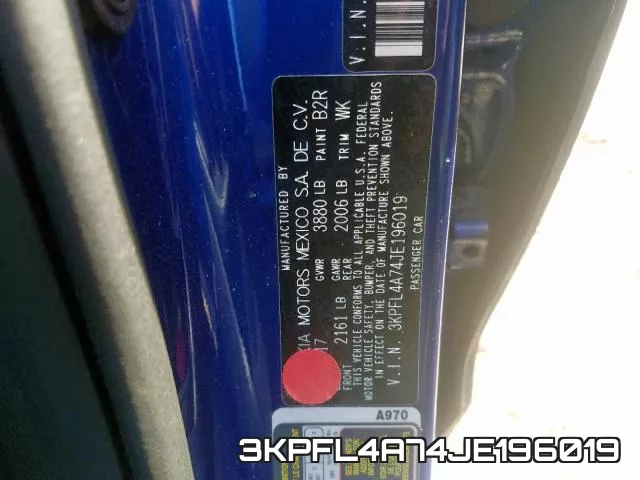 3KPFL4A74JE196019 фото 2
