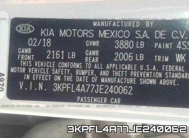 3KPFL4A77JE240062 фото 10