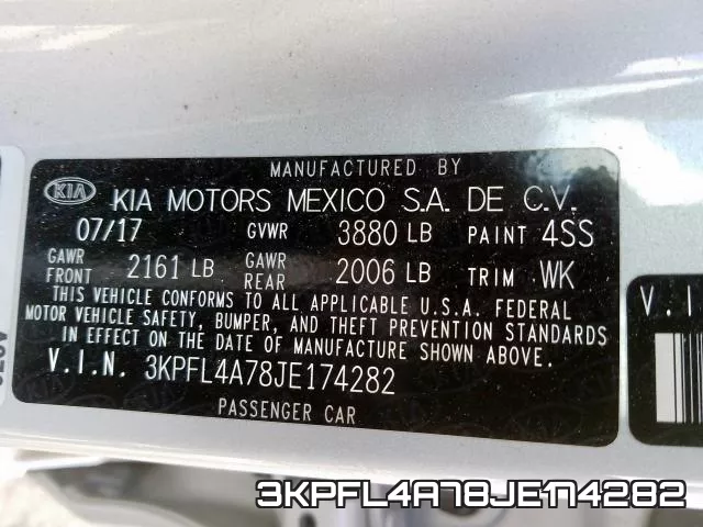 3KPFL4A78JE174282 фото 2