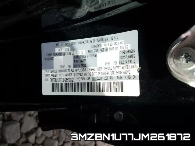 3MZBN1U77JM261872 фото 2
