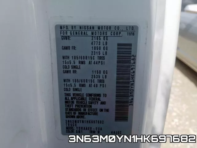 3N63M0YN1HK697682 фото 2