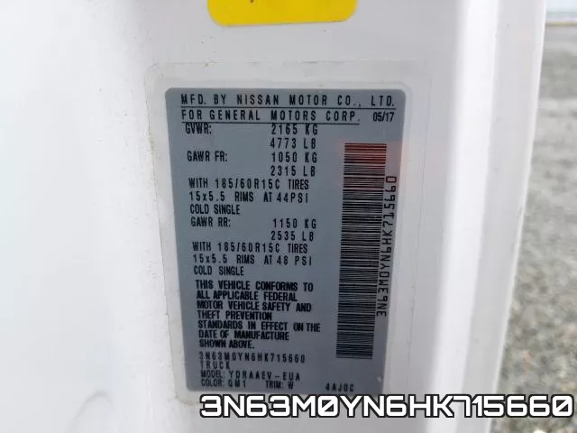 3N63M0YN6HK715660 фото 2