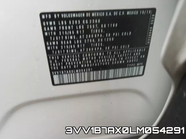 3VV1B7AX0LM054291 фото 2