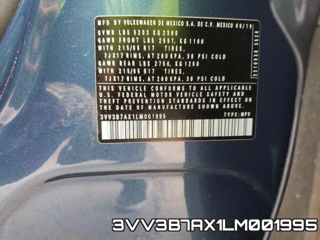 3VV3B7AX1LM001995 фото 2
