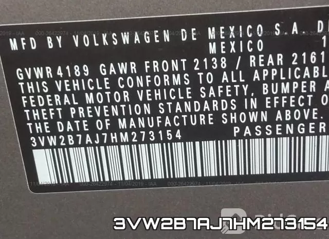 3VW2B7AJ7HM273154 фото 9