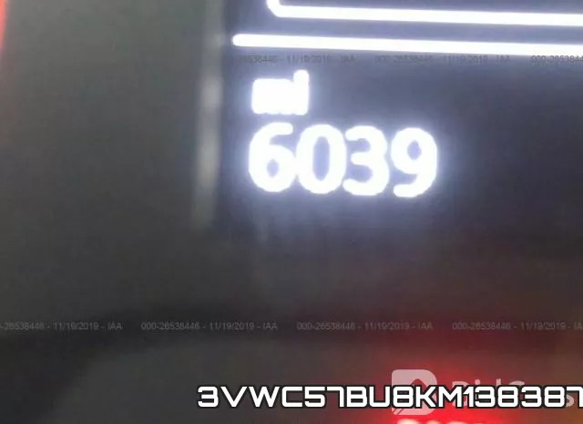 3VWC57BU8KM138387 фото 8