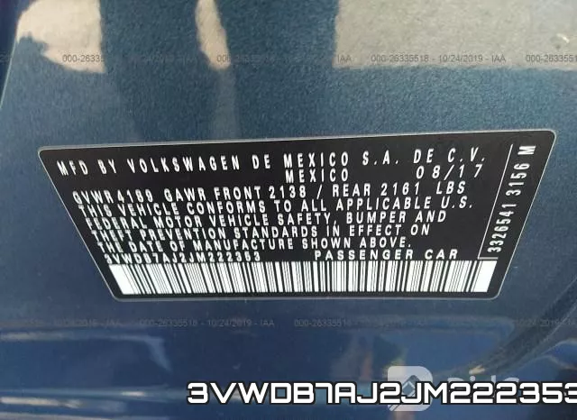 3VWDB7AJ2JM222353 фото 10