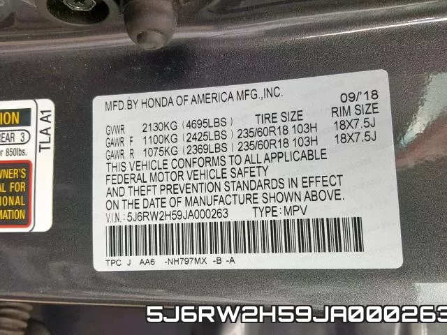 5J6RW2H59JA000263 фото 2