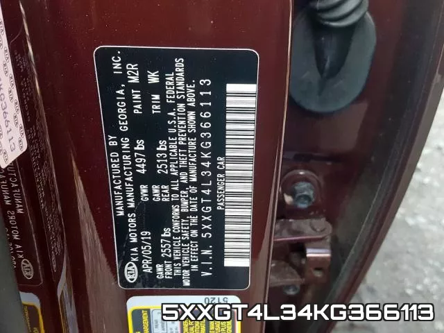 5XXGT4L34KG366113 фото 2