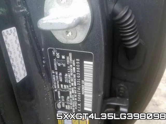 5XXGT4L35LG398098 фото 2