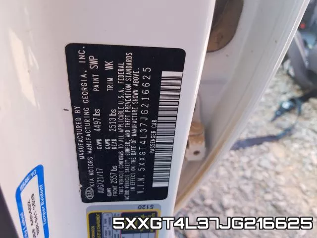 5XXGT4L37JG216625 фото 2
