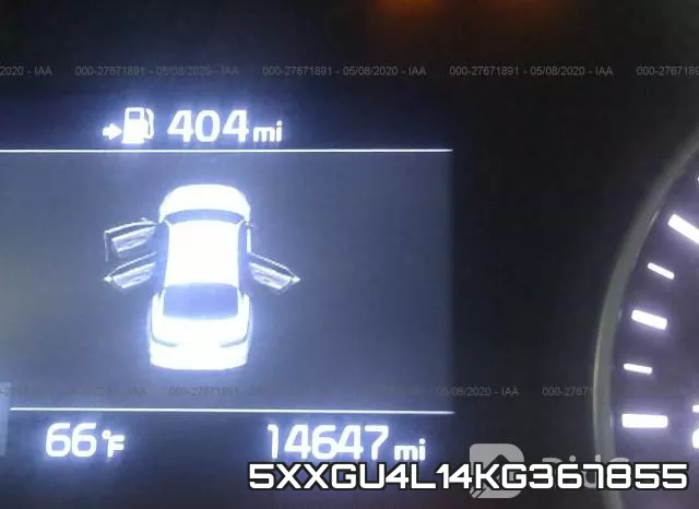 5XXGU4L14KG367855 фото 8