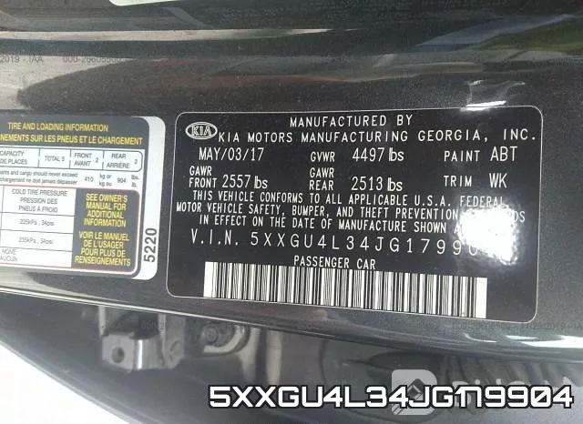 5XXGU4L34JG179904 фото 10