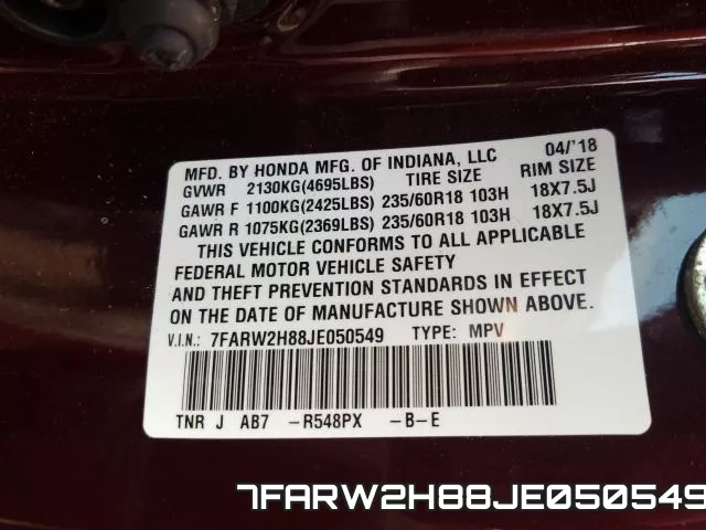 7FARW2H88JE050549 фото 2