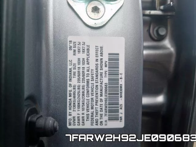 7FARW2H92JE090683 фото 2