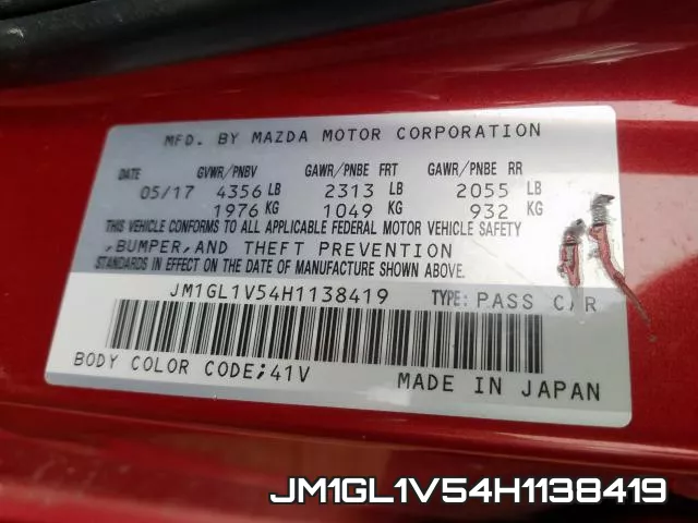 JM1GL1V54H1138419 фото 2