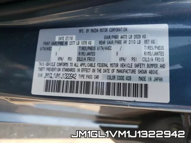 JM1GL1VM1J1322942 фото 2