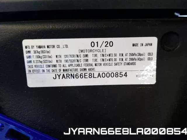 JYARN66E8LA000854 фото 2