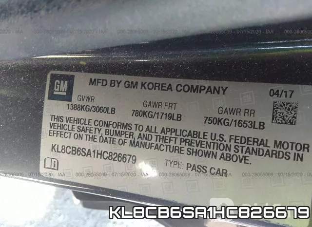 KL8CB6SA1HC826679 фото 10