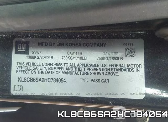 KL8CB6SA2HC784054 фото 10