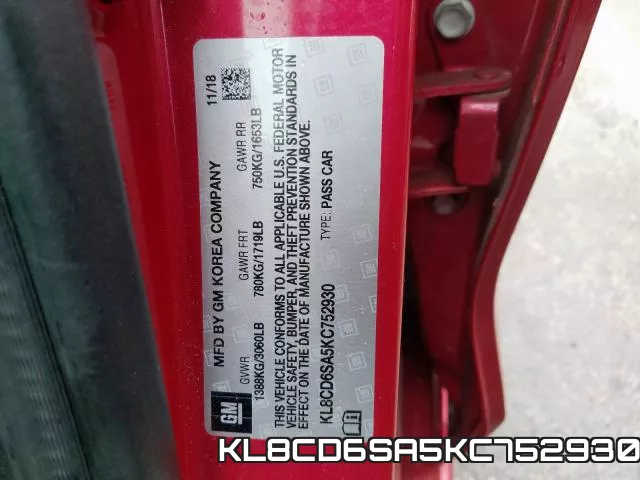 KL8CD6SA5KC752930 фото 2