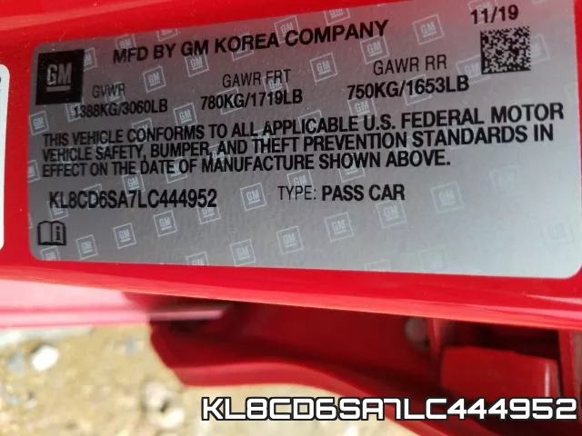 KL8CD6SA7LC444952 фото 2