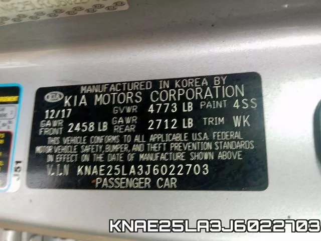 KNAE25LA3J6022703 фото 2
