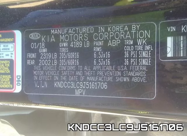 KNDCC3LC9J5161706 фото 10