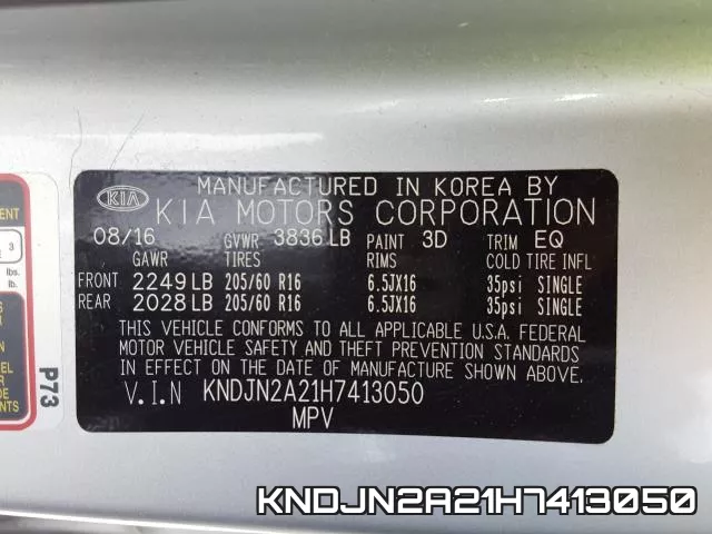 KNDJN2A21H7413050 фото 2