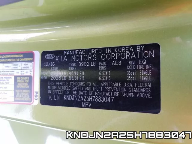 KNDJN2A25H7883047 фото 2