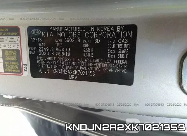 KNDJN2A2XK7021353 фото 10