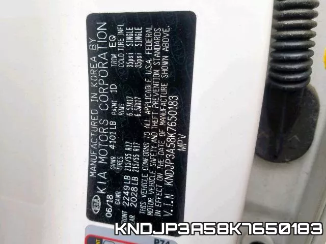 KNDJP3A58K7650183 фото 2