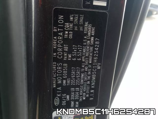 KNDMB5C11H6254287 фото 2
