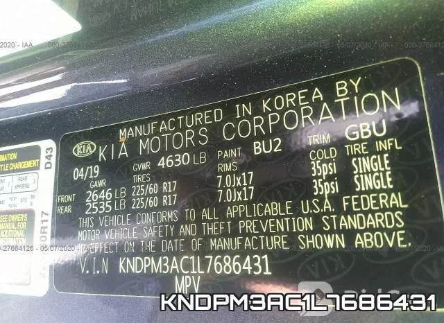 KNDPM3AC1L7686431 фото 10