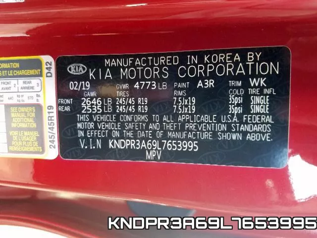 KNDPR3A69L7653995 фото 2