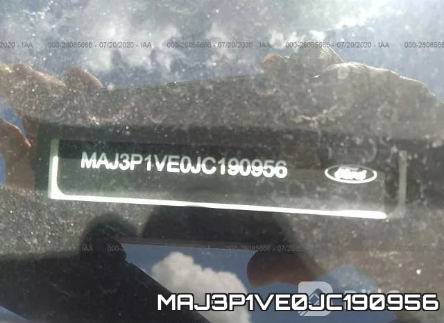 MAJ3P1VE0JC190956 фото 10
