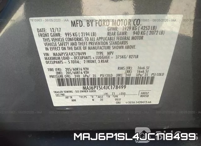 MAJ6P1SL4JC178499 фото 10