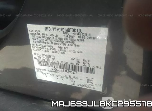 MAJ6S3JL8KC295578 фото 10