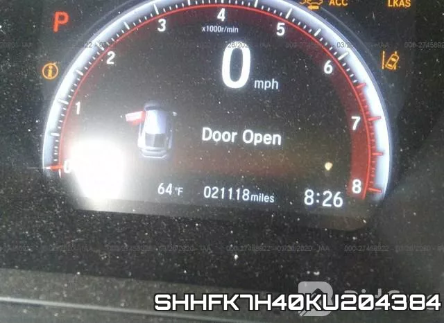 SHHFK7H40KU204384 фото 8
