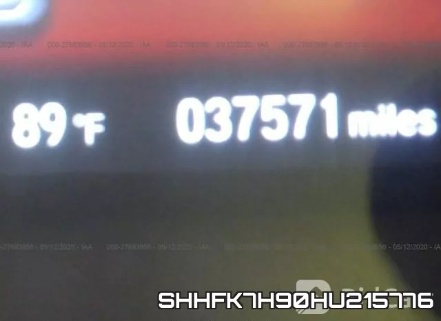 SHHFK7H90HU215776 фото 8