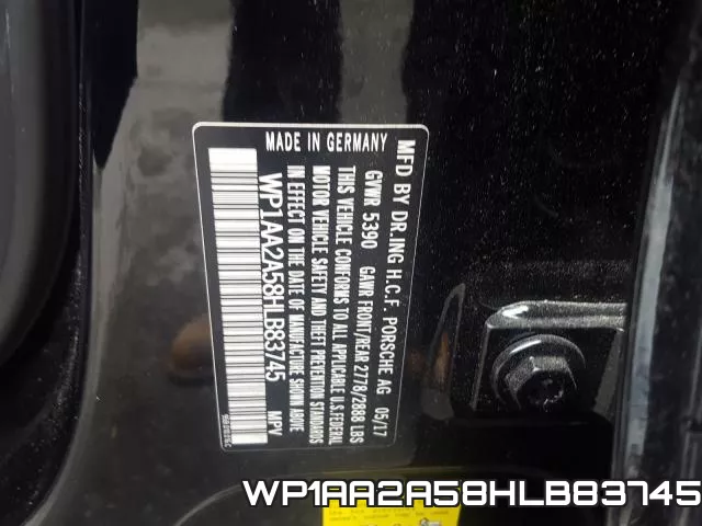 WP1AA2A58HLB83745 фото 2