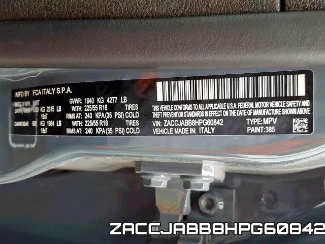 ZACCJABB8HPG60842 фото 2