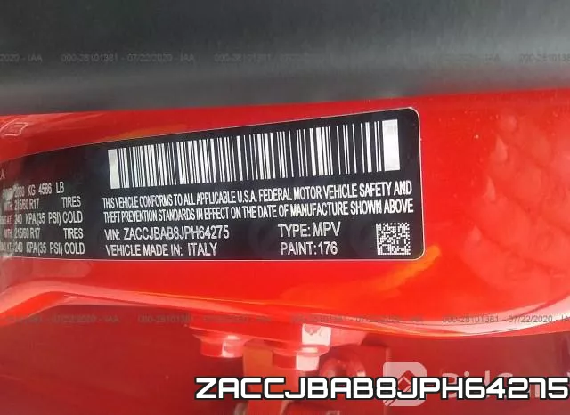 ZACCJBAB8JPH64275 фото 10