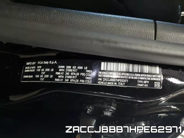 ZACCJBBB7HPE62971 фото 2